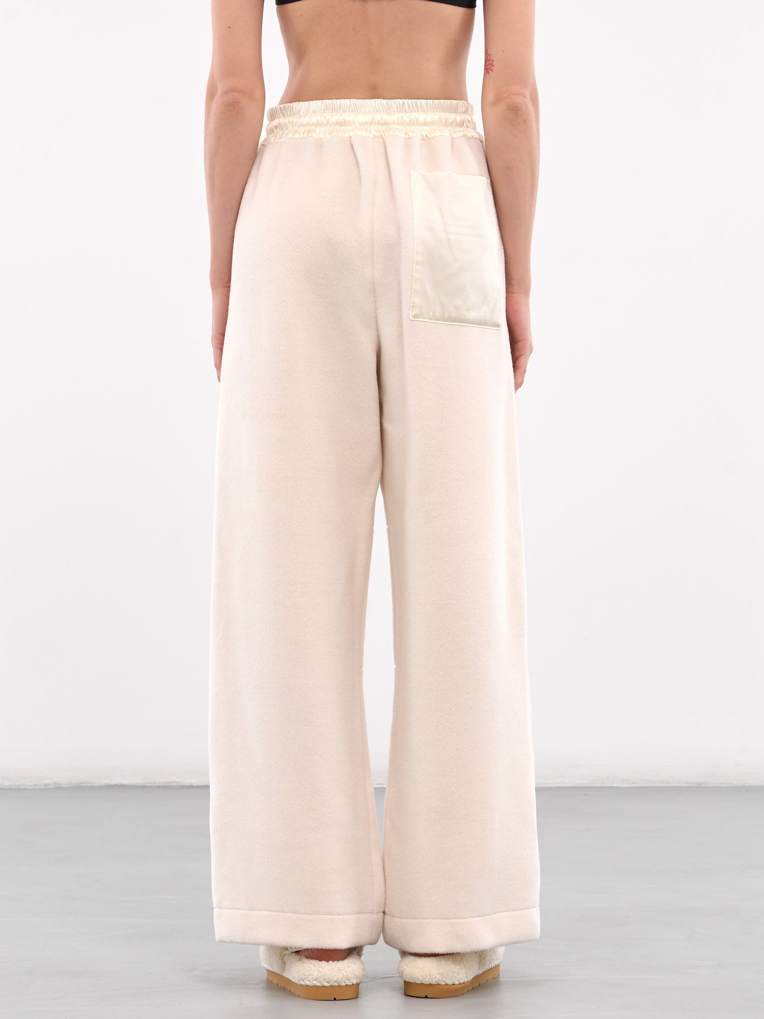 Wide Leg Drawstring Trousers - 3