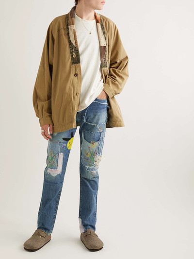 Kapital OKABILLY Straight-Leg Patchwork Embroidered Jeans outlook