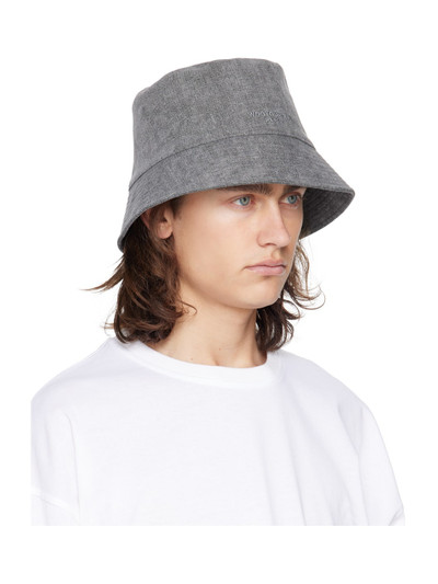 Wooyoungmi Gray Cotton Bucket Hat outlook