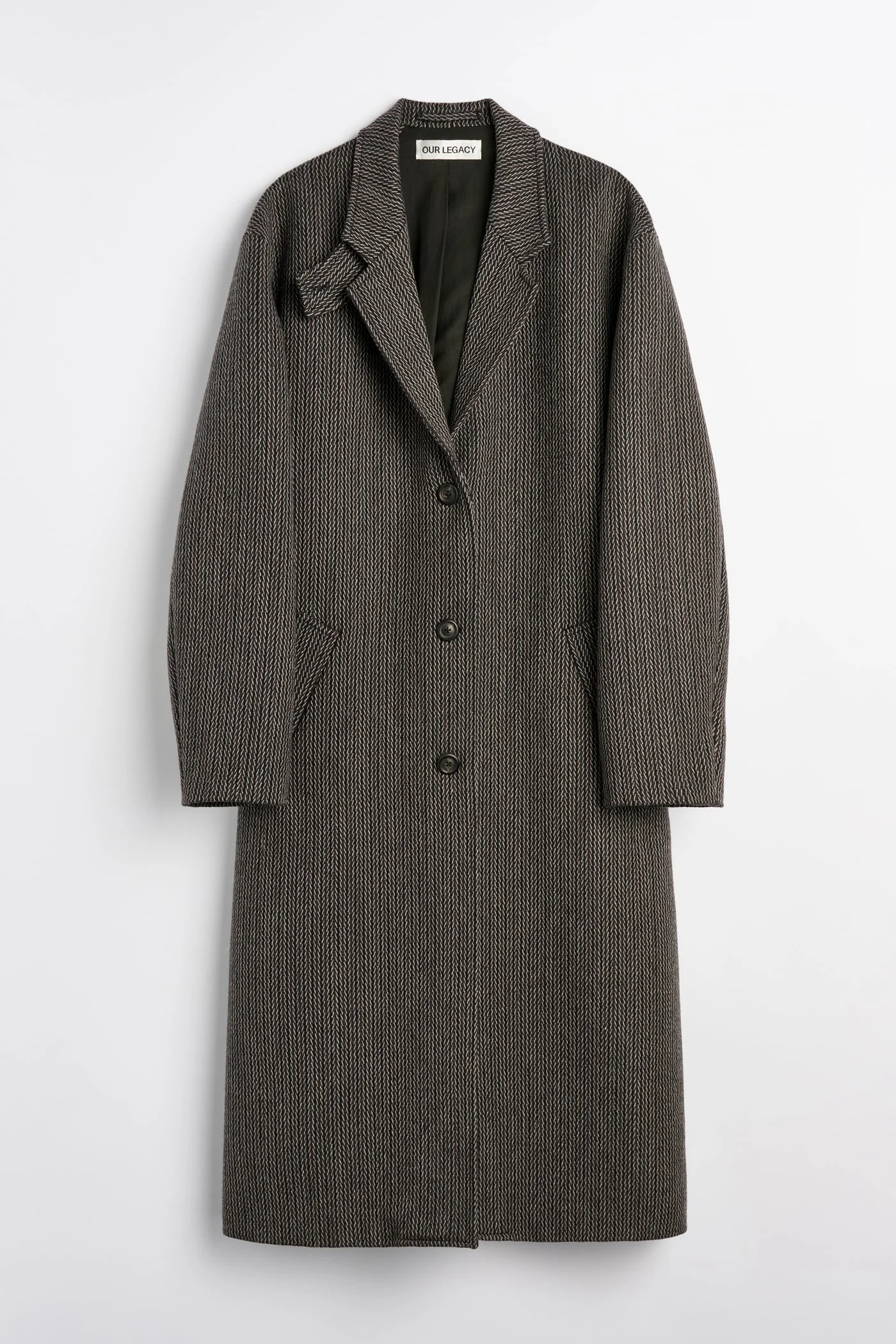 Alp Coat Ledger Wool Broken Herringbone - 1