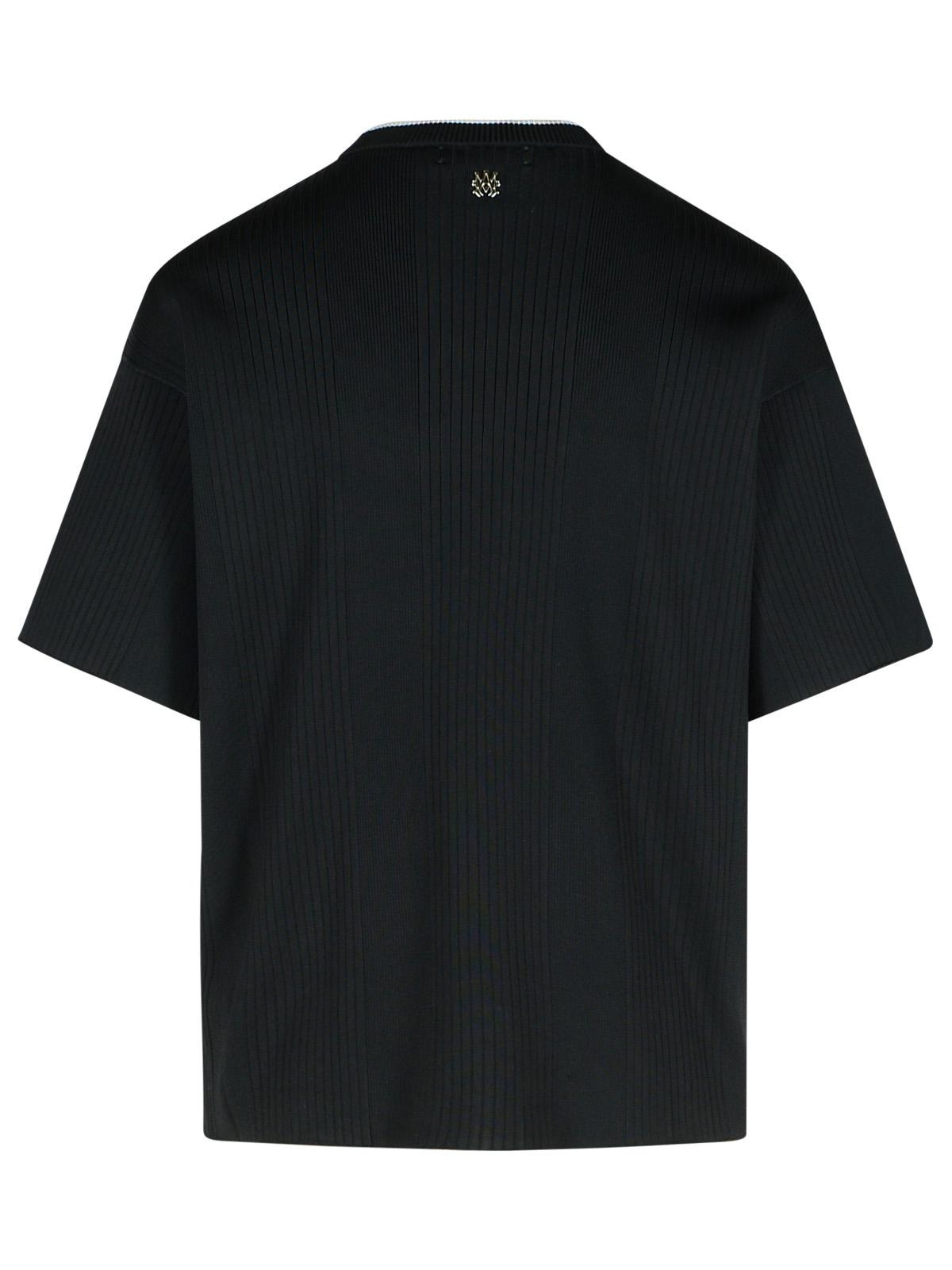 Amiri 'Jazz' Black Viscose Blend T-Shirt Men - 3