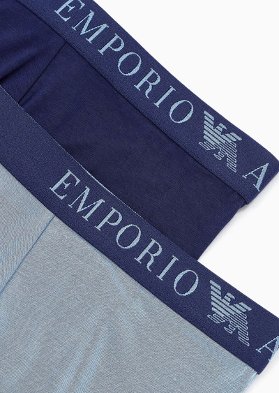 EMPORIO ARMANI Two-pack of ASV soft-touch eco viscose boxer briefs outlook