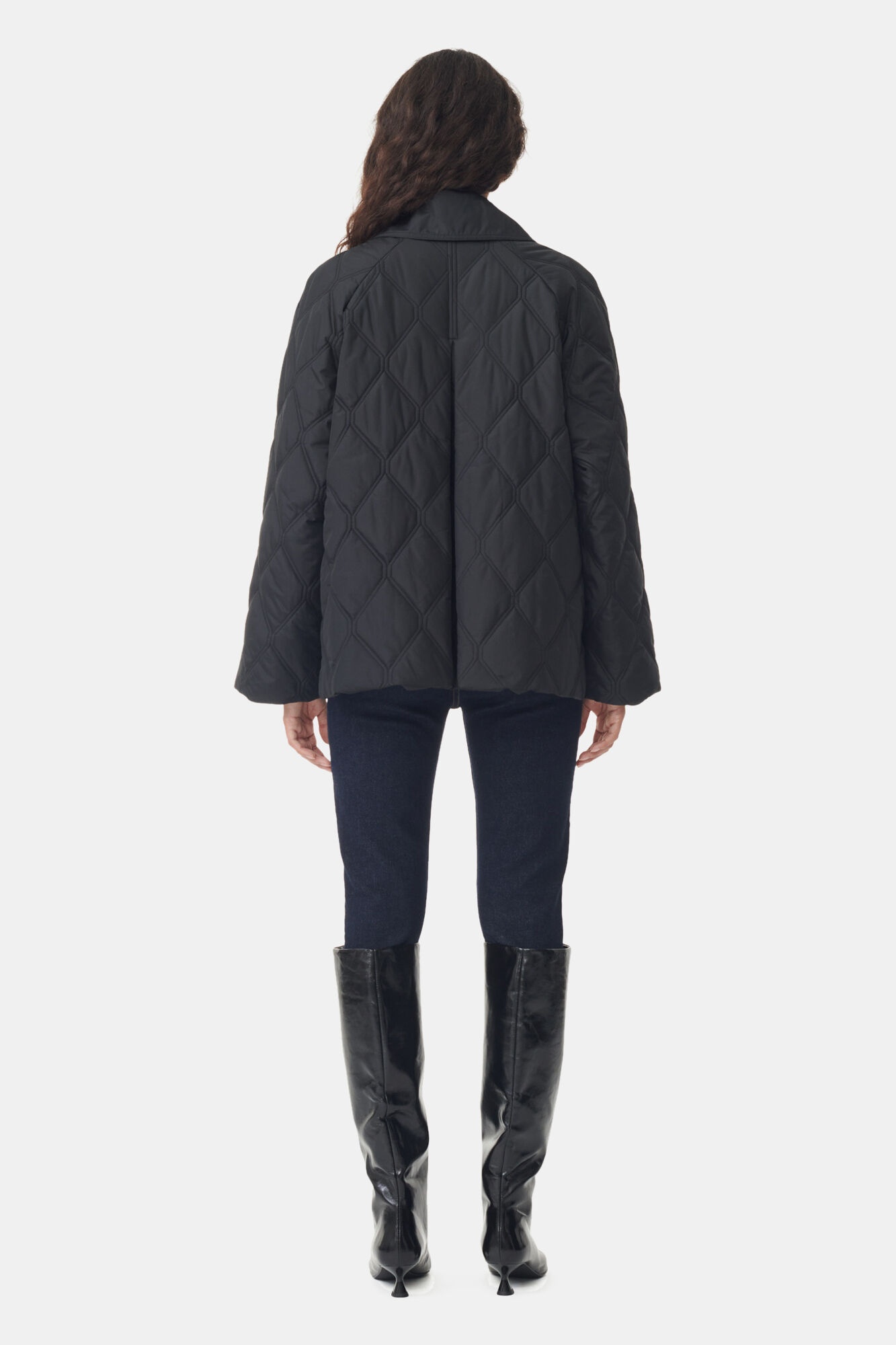 BLACK RIPSTOP QUILT JACKET - 5