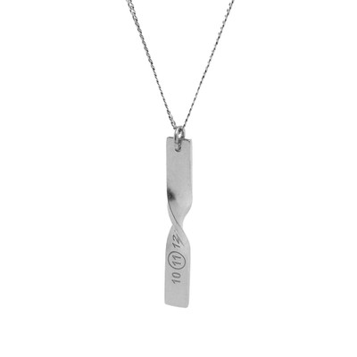 Maison Margiela Maison Margiela Twisted Number Logo Bar Necklace outlook