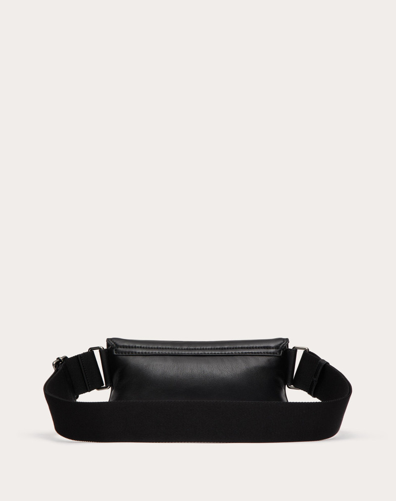 VALENTINO GARAVANI NOIR NAPPA LEATHER SHOULDER BAG 4