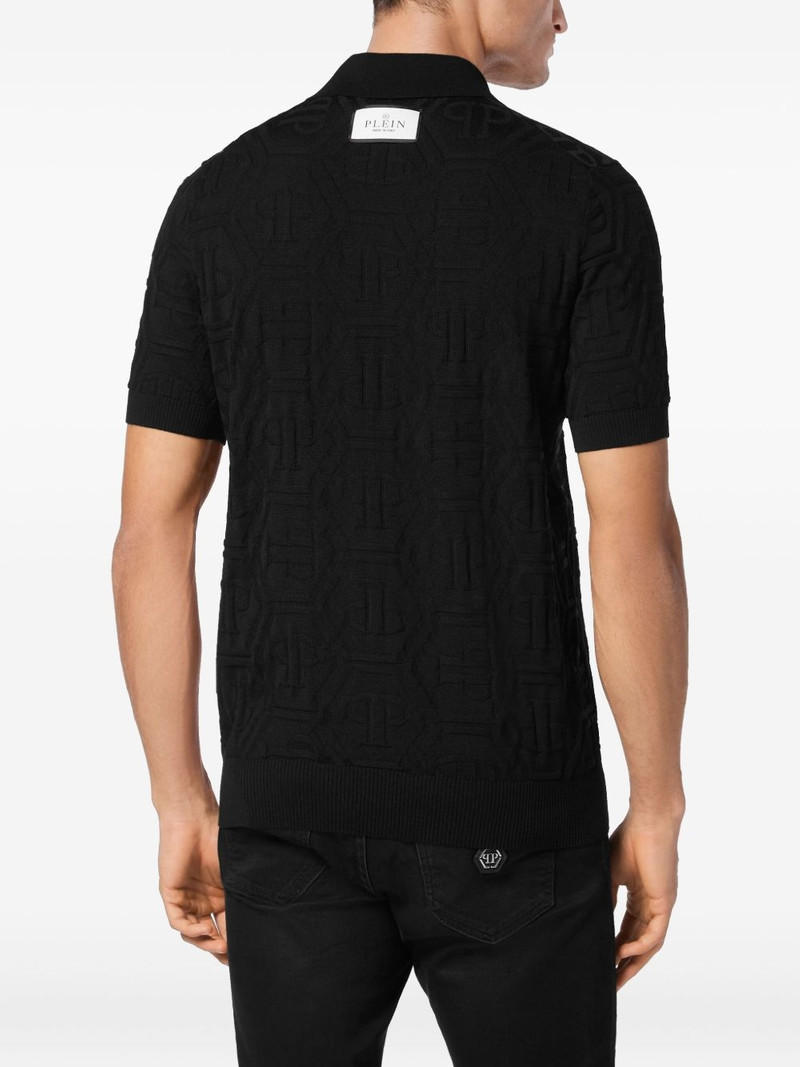 monogram-jacquard polo shirt 4