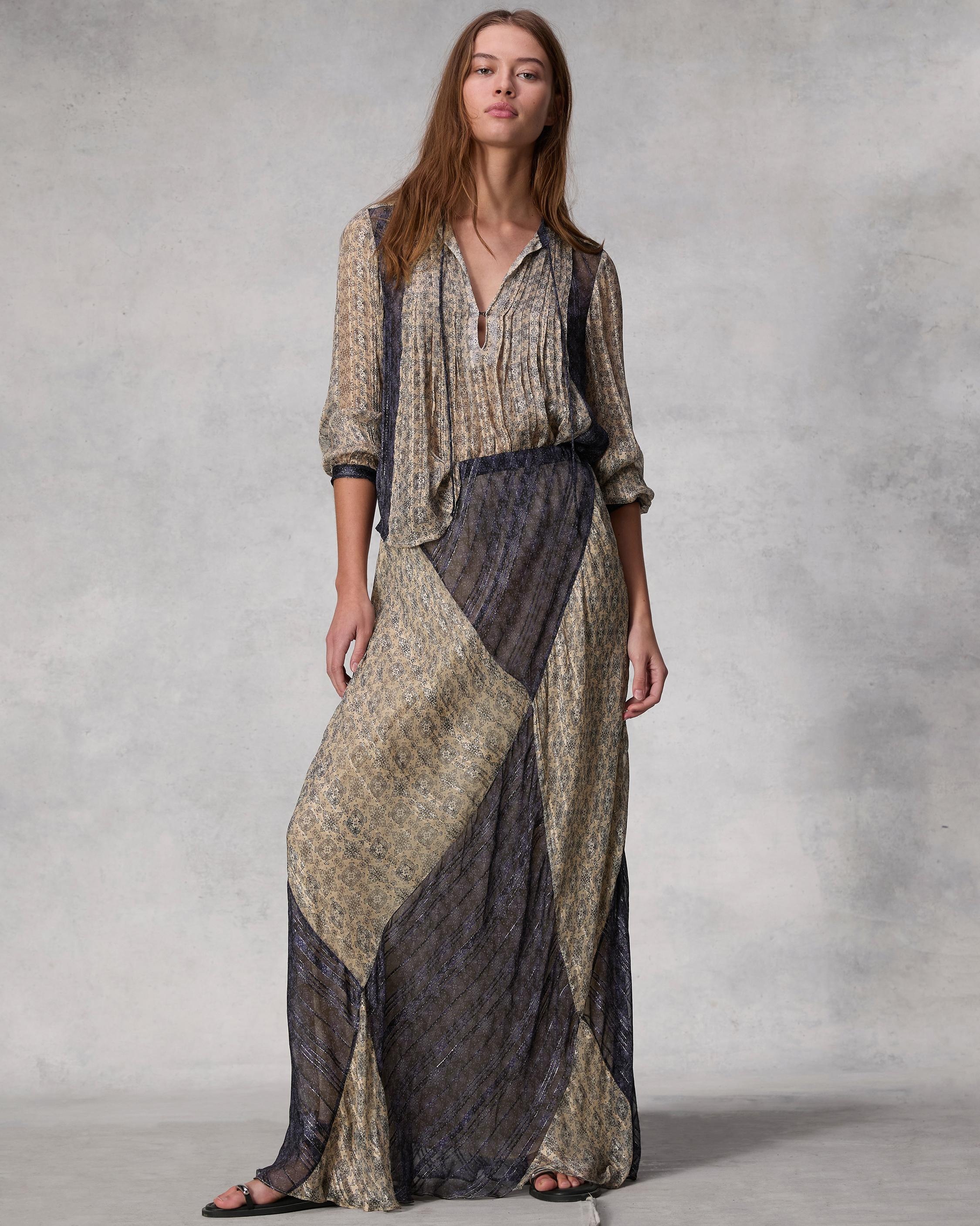 Delancy Viscose Lurex Skirt
Maxi - 2