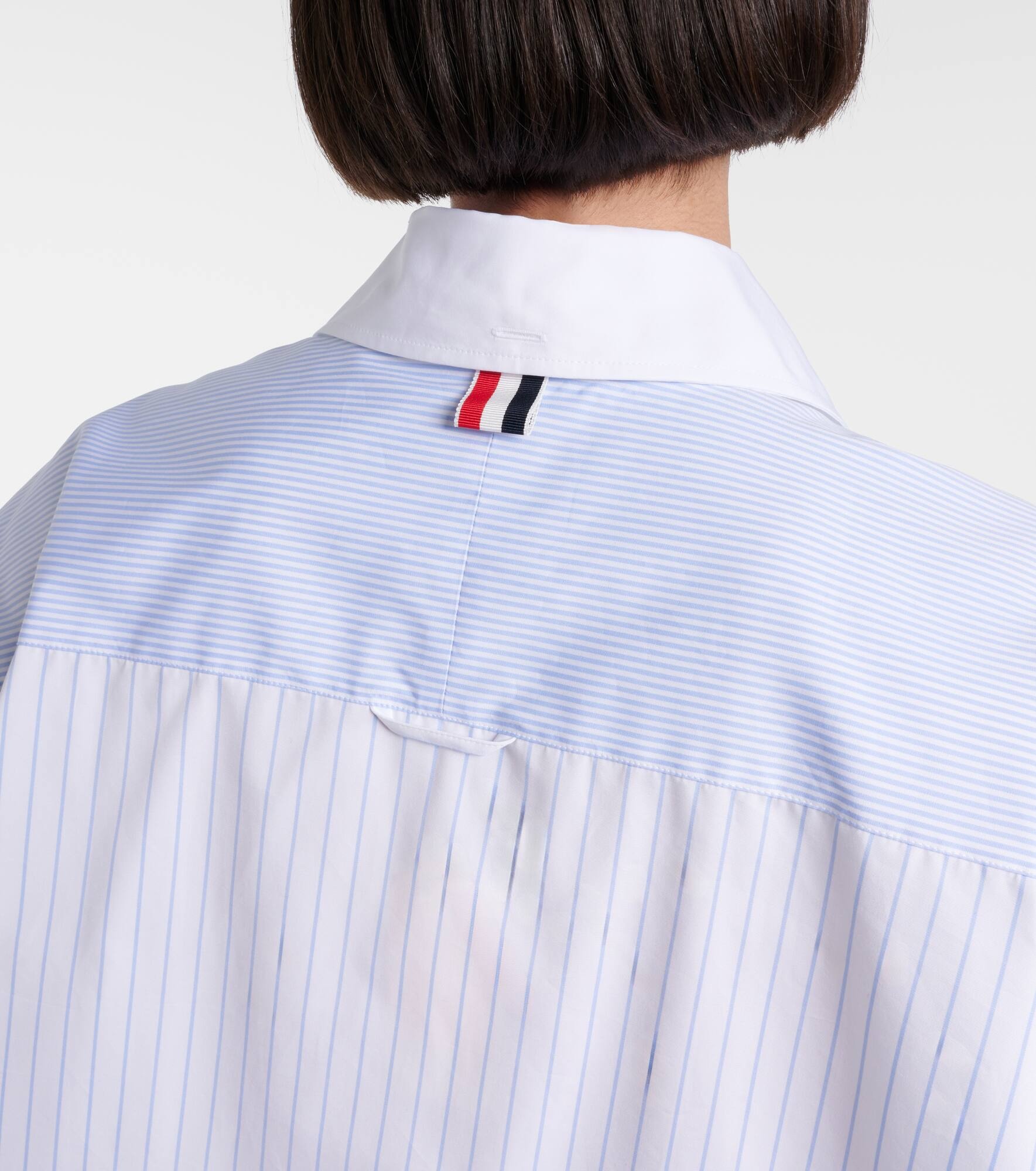 Pinstripe cotton poplin shirt - 5