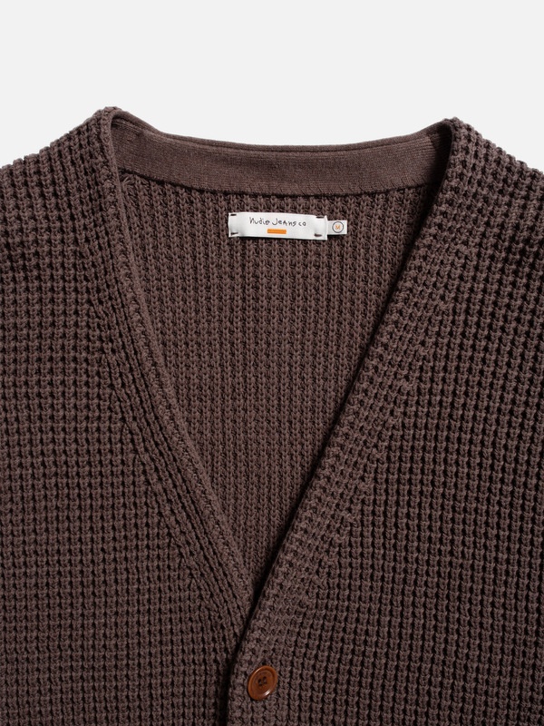 Kent Pineapple Cardigan Brownmelange - 4