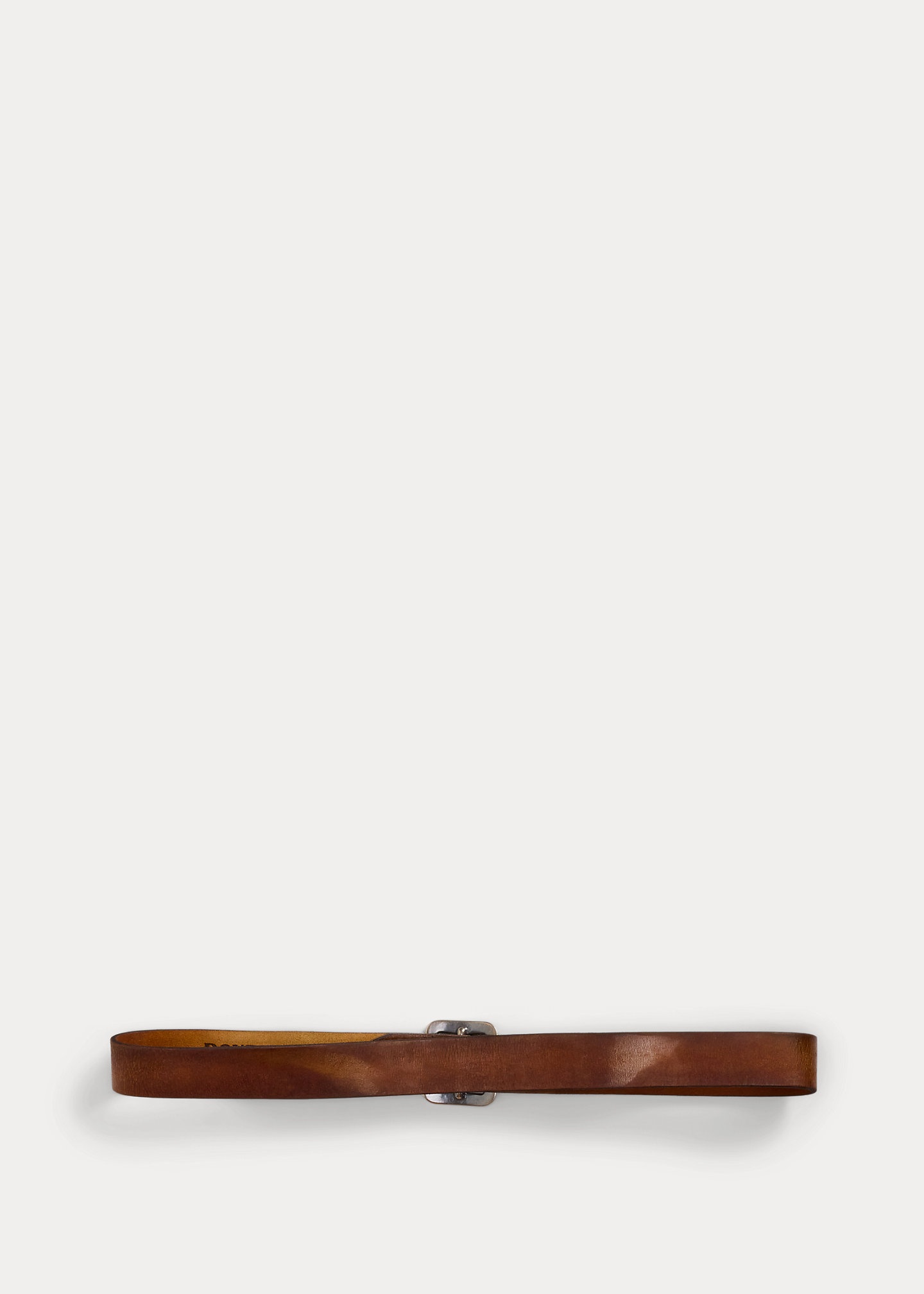 Hand-Burnished Leather Belt - 3
