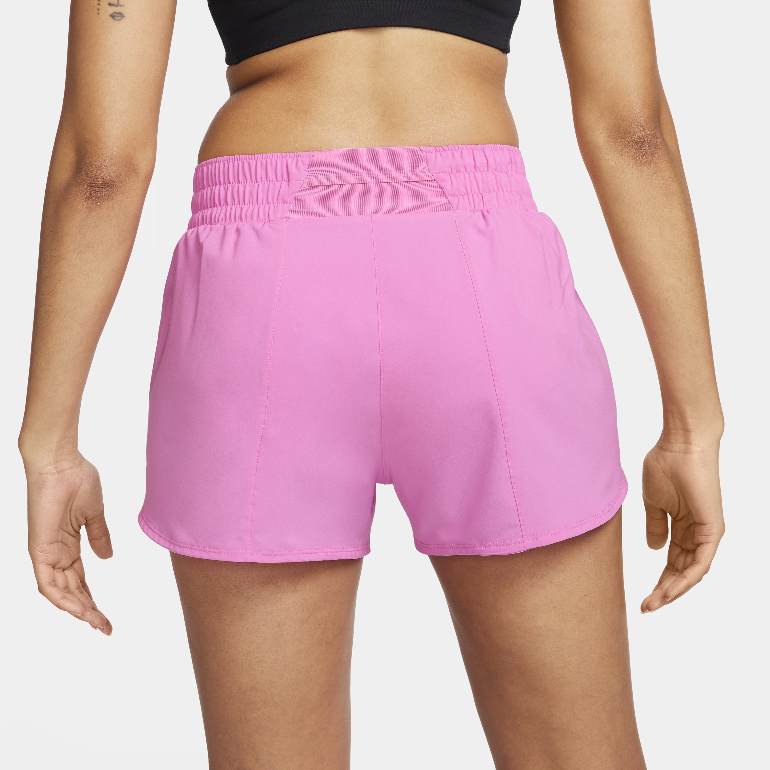 Nike Women's One Dri-FIT High-Waisted 3" Brief-Lined Shorts - 3