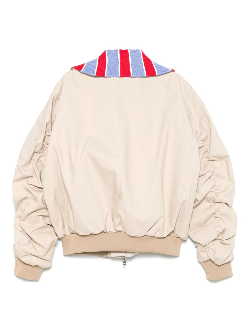 CHARLES JEFFREY LOVERBOY Contrasting-collar Bomber Jacket outlook