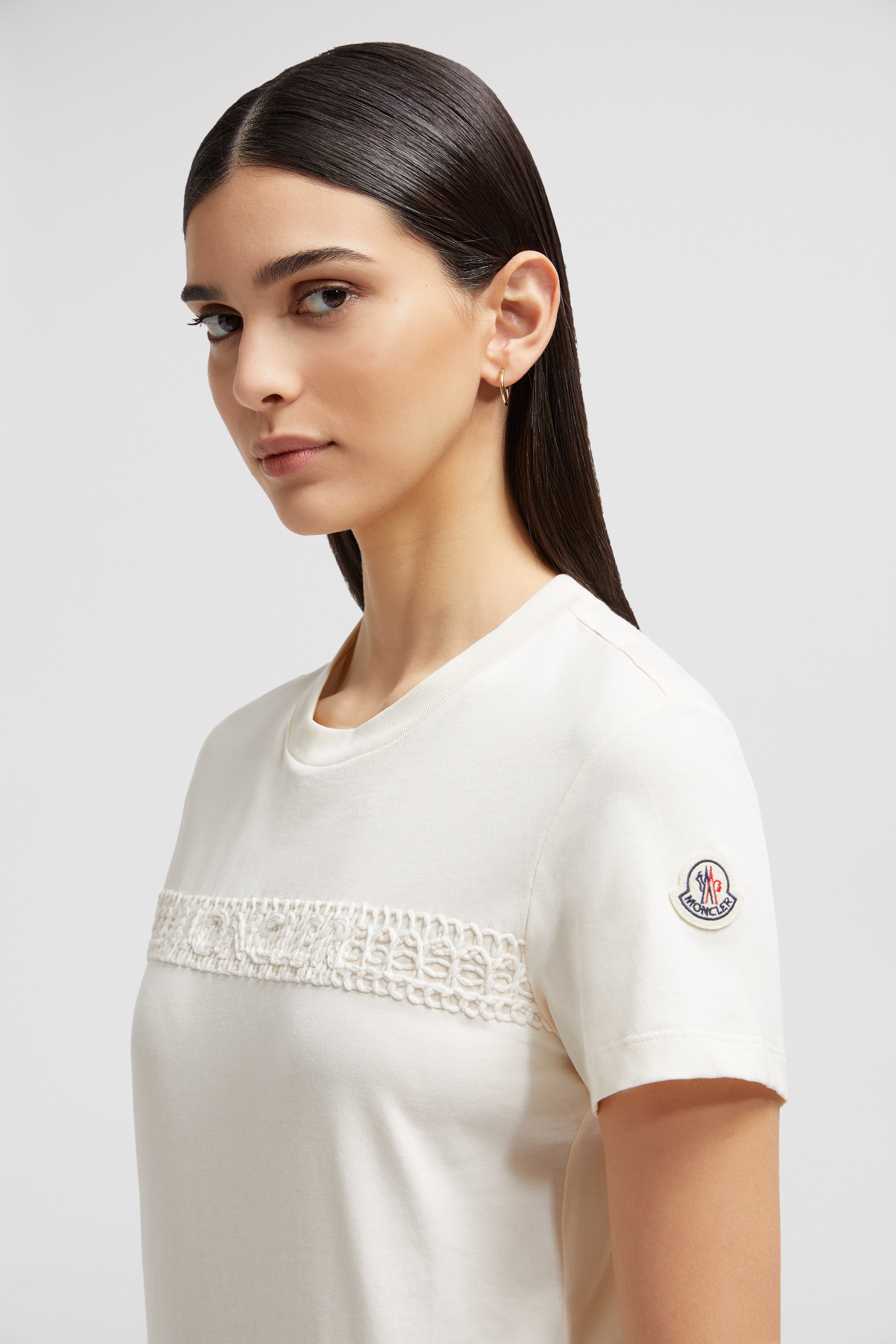 Embroidered Logo Cotton T-Shirt - 4
