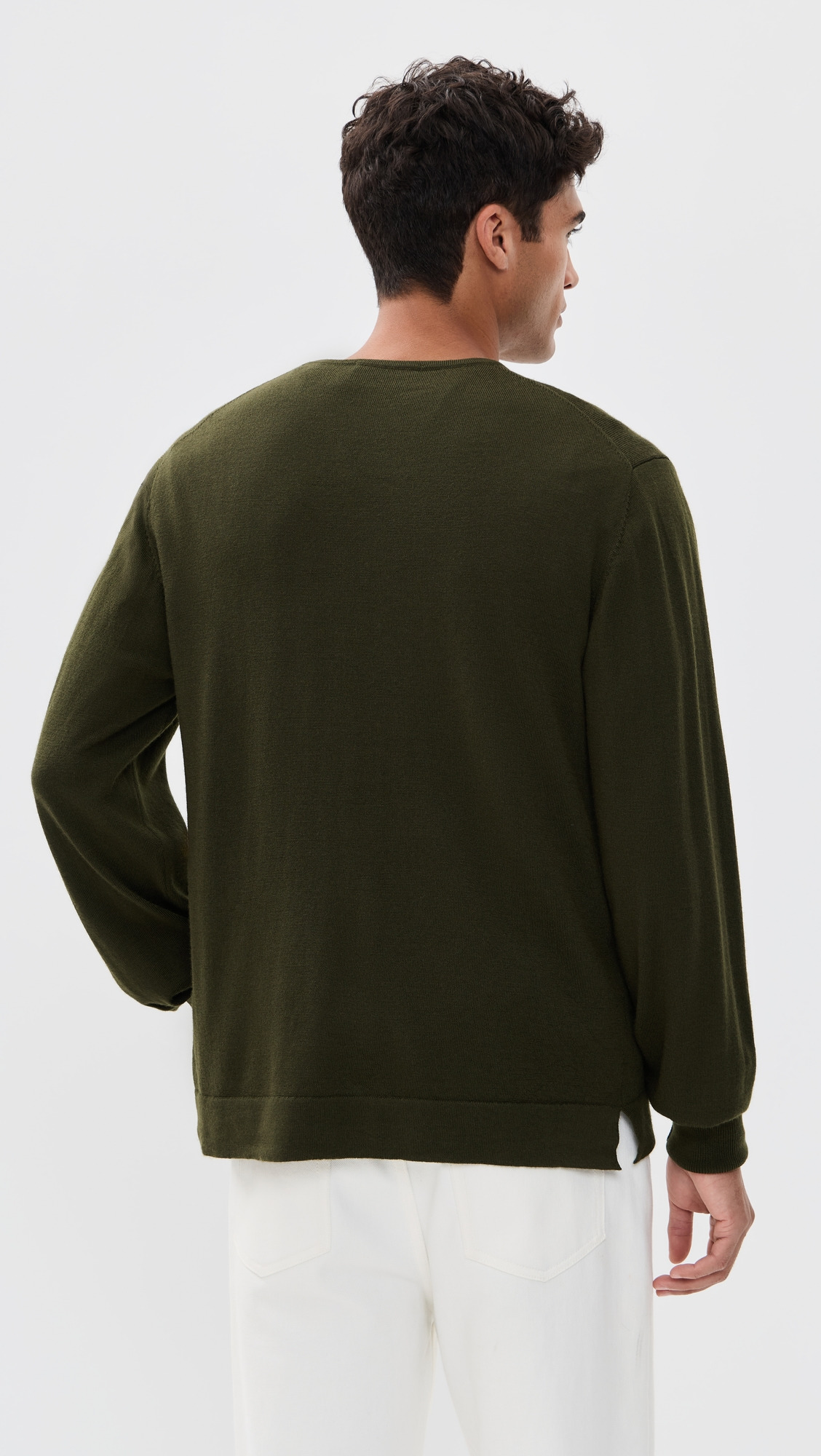 Nina Crew Neck Merino Wool Sweater - 2