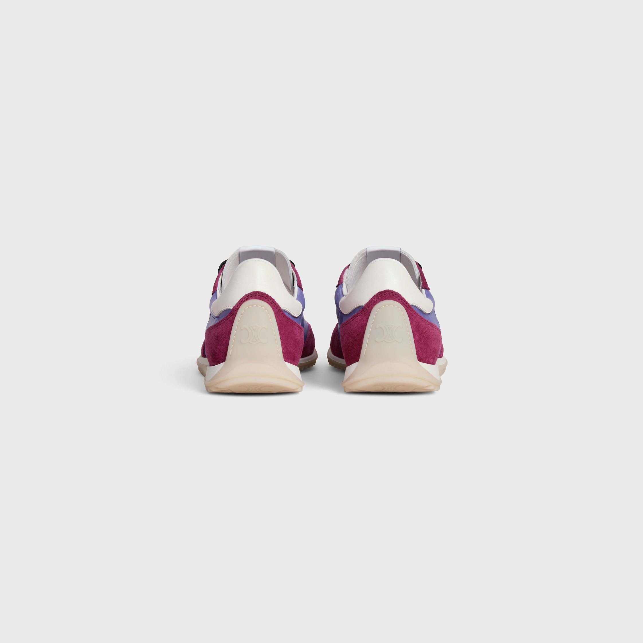 CELINE RACER - LOW TOP SNEAKER IN NYLON, SUEDE CALFSKIN AND CALFSKIN - 3