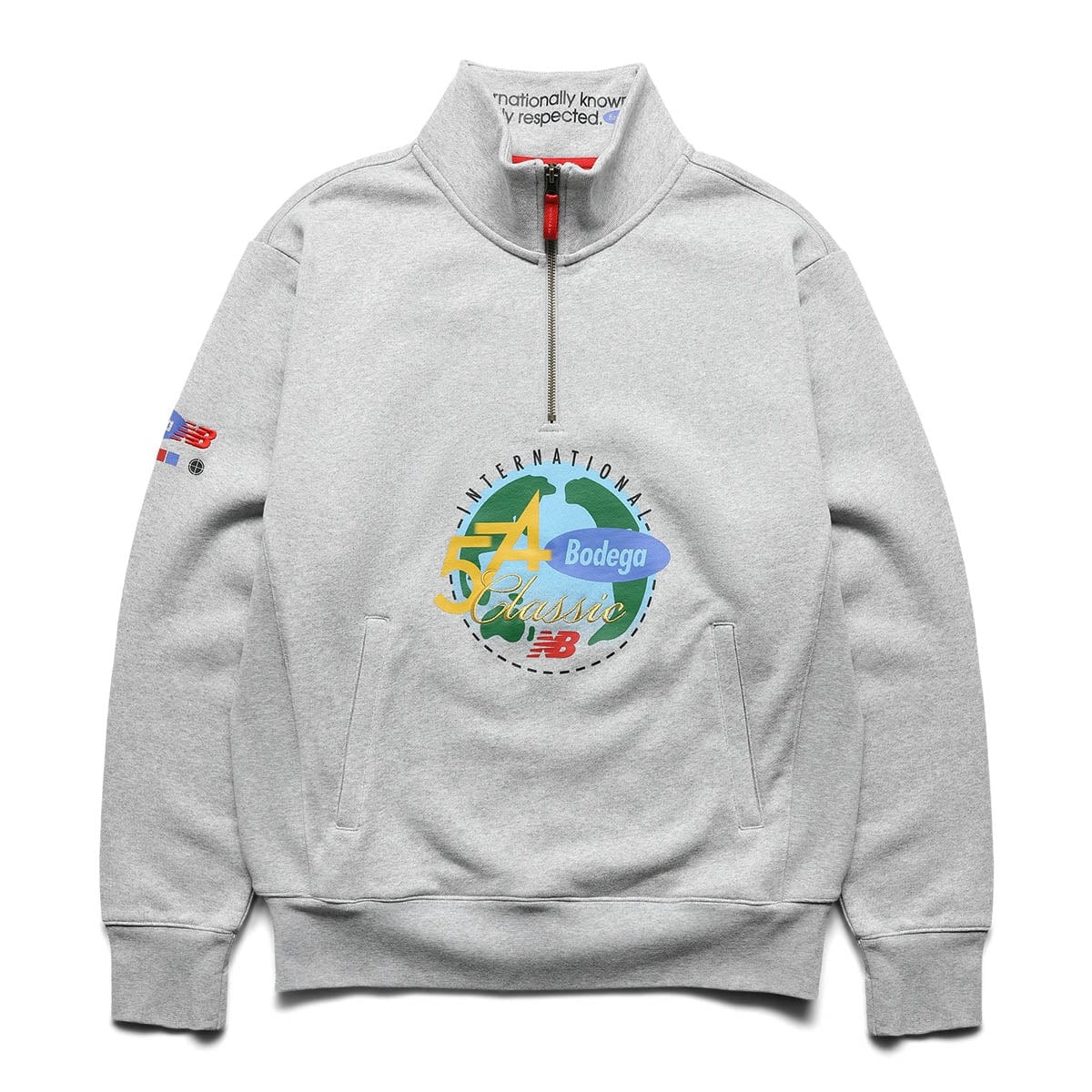 X BODEGA 1/2 ZIP SWEATSHIRT - 1