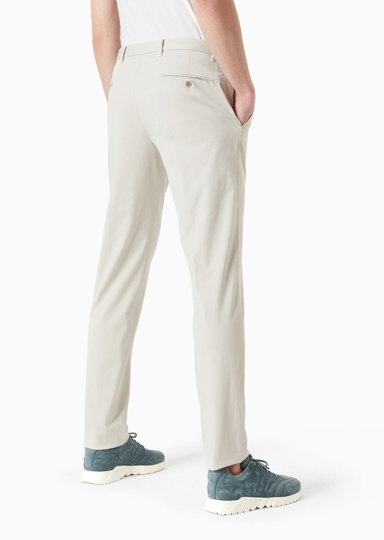 Trousers in stretch-cotton gabardine - 3