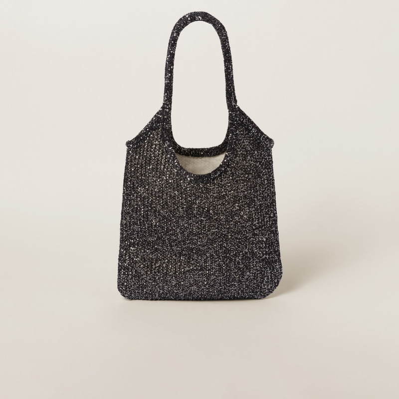 Mesh tote bag with sequins 3