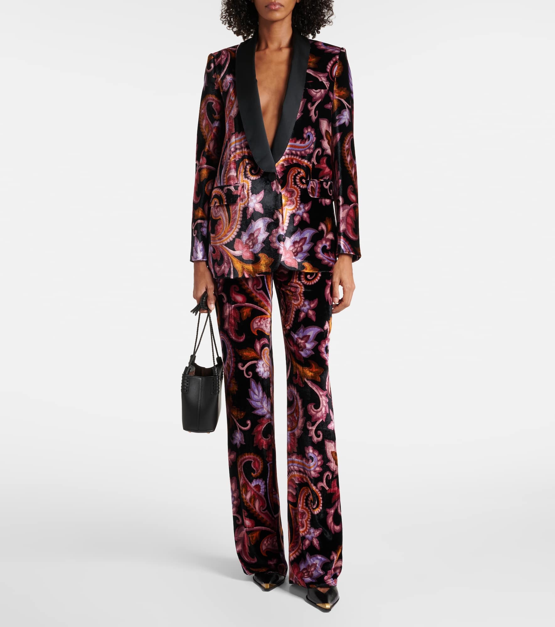 Jacquard straight pants - 2