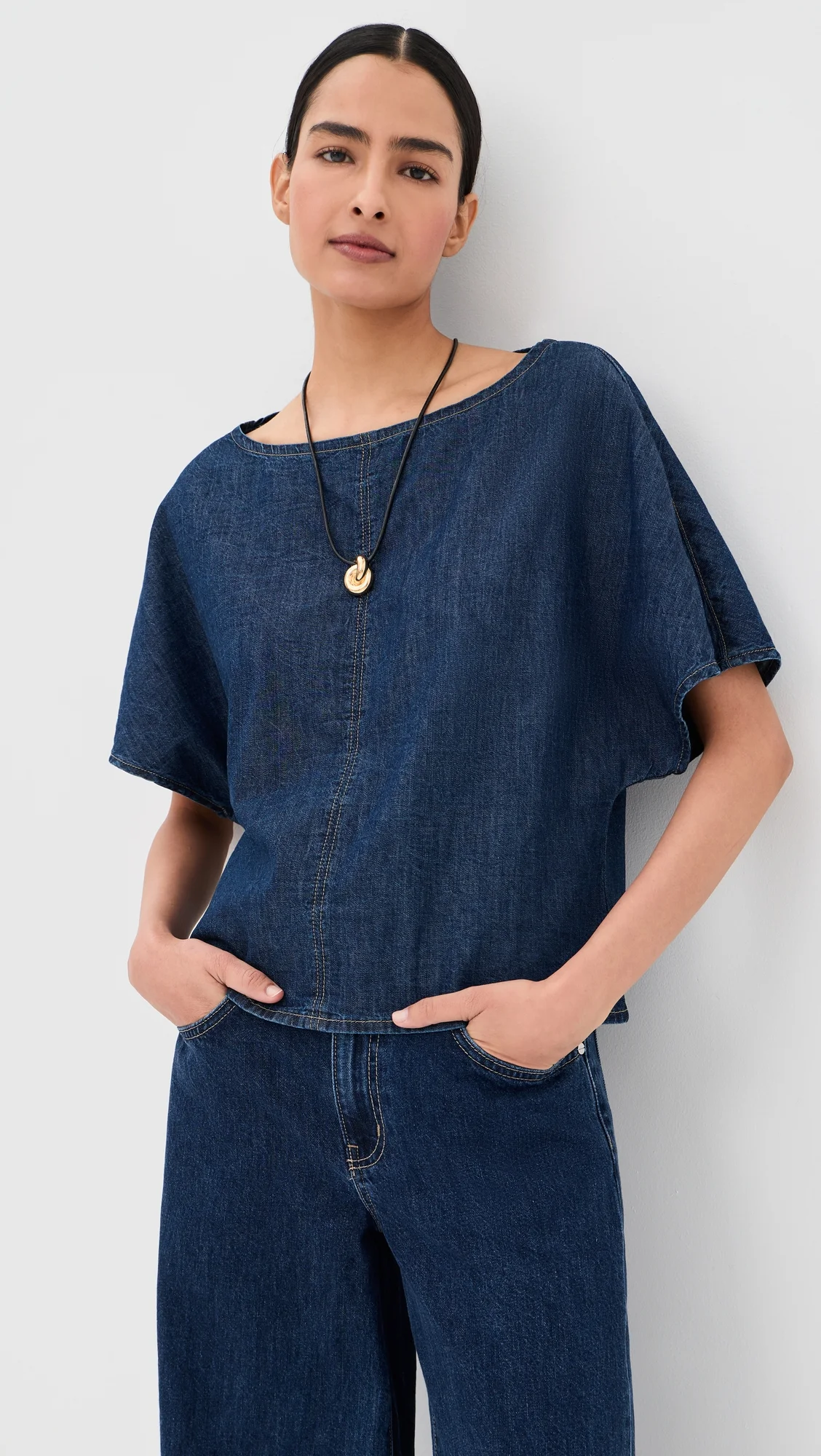 Simple Denim Tee - 1