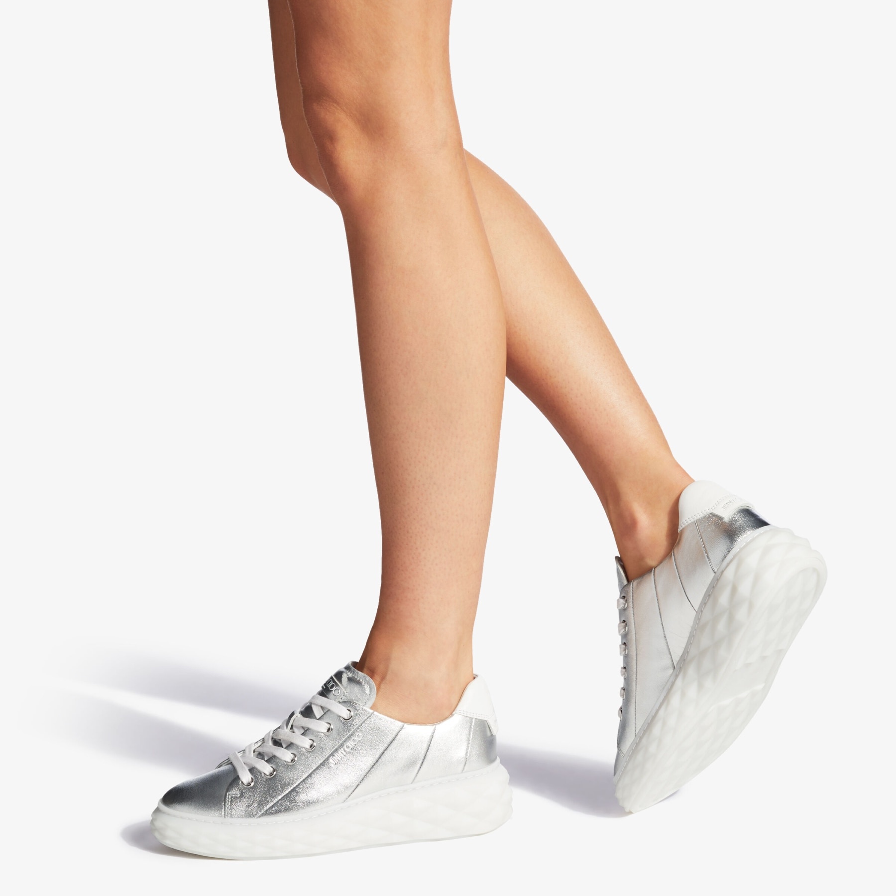 Diamond Light Maxi/f
Metallic Nappa Low-Top Trainers with Platform Sole - 2