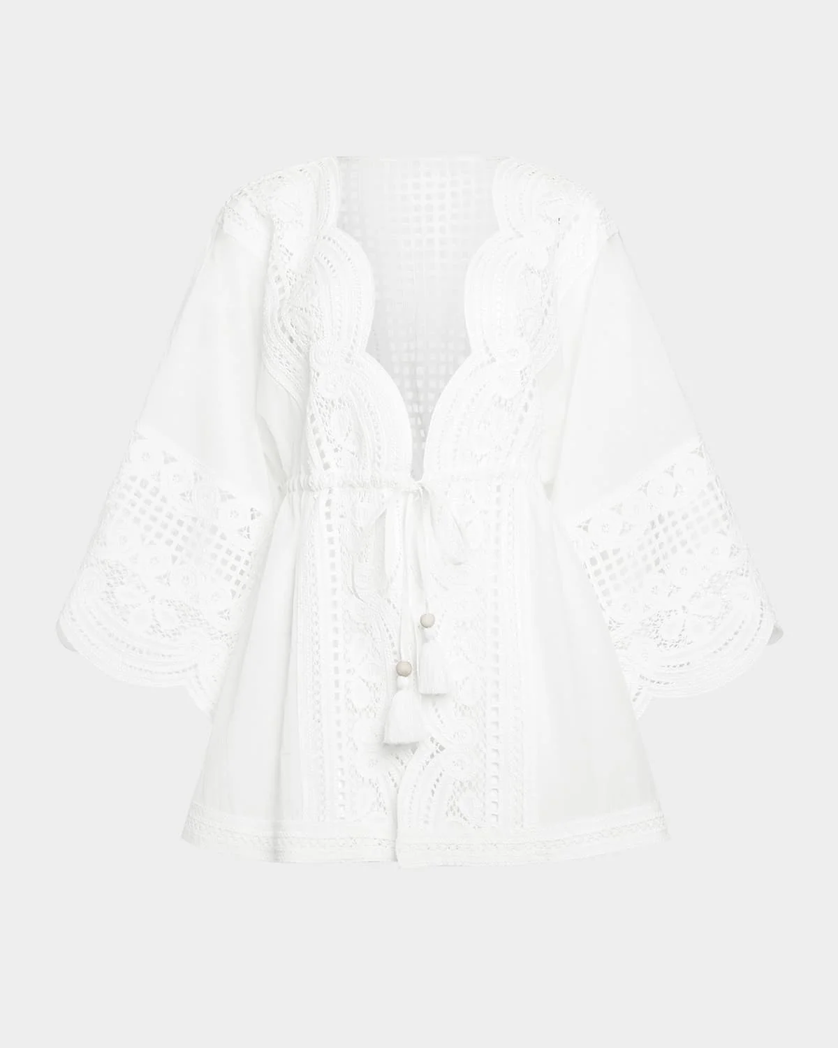 Leilanni Embroidered Caftan Coverup - 1
