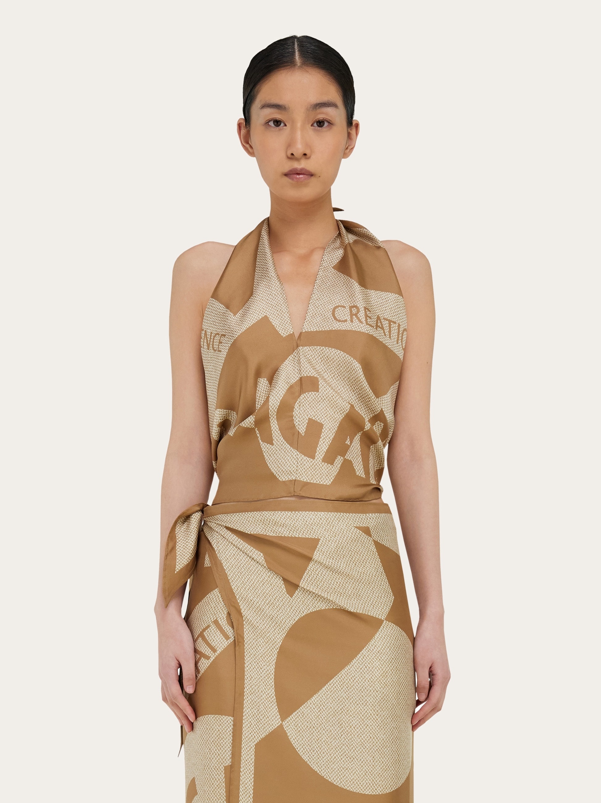 Venna print silk scarf - 3