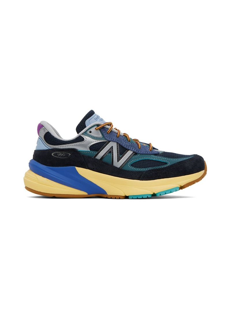 Black & Blue Action Bronson Edition MADE In USA 990v6 Sneakers - 1