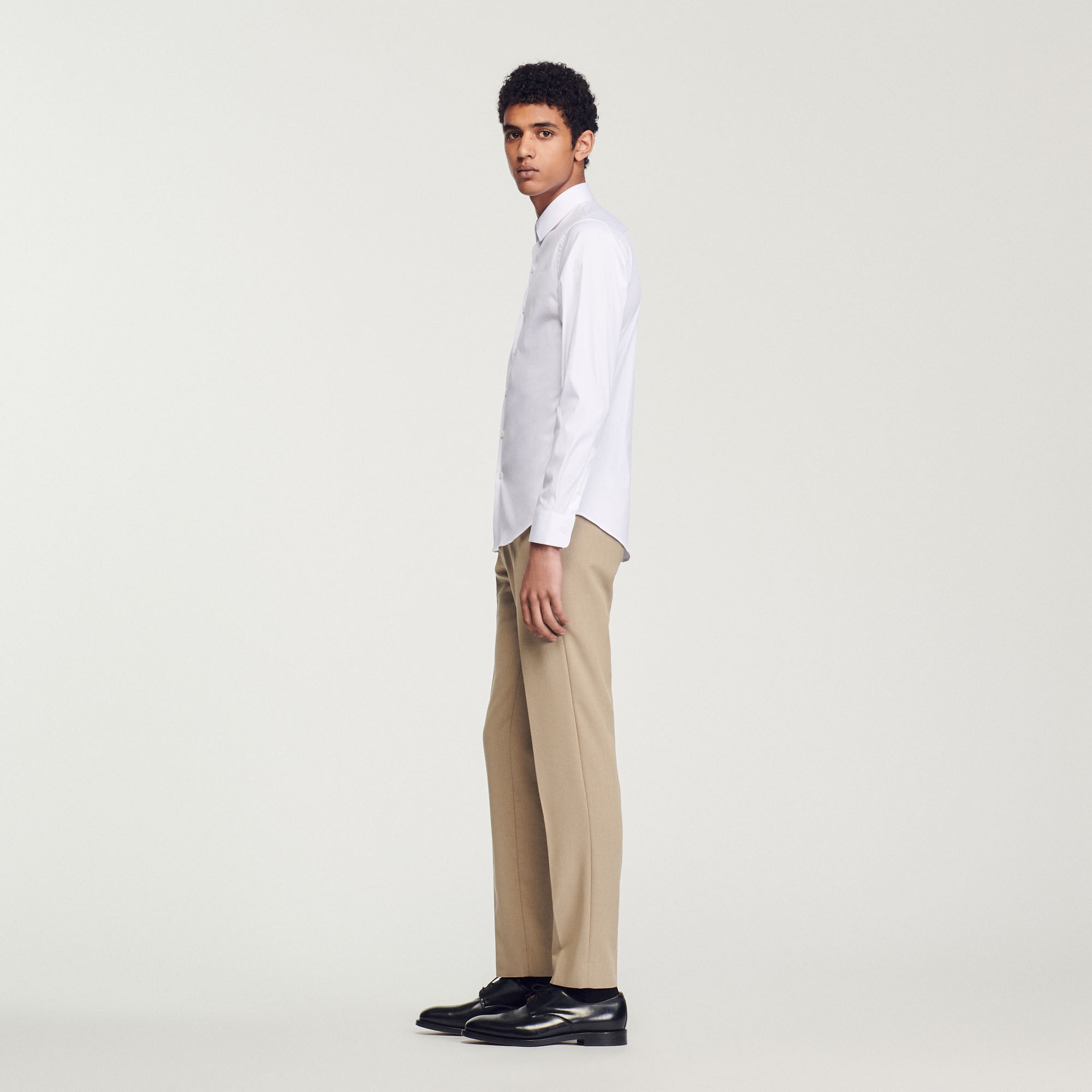 FITTED STRETCH COTTON SHIRT - 7