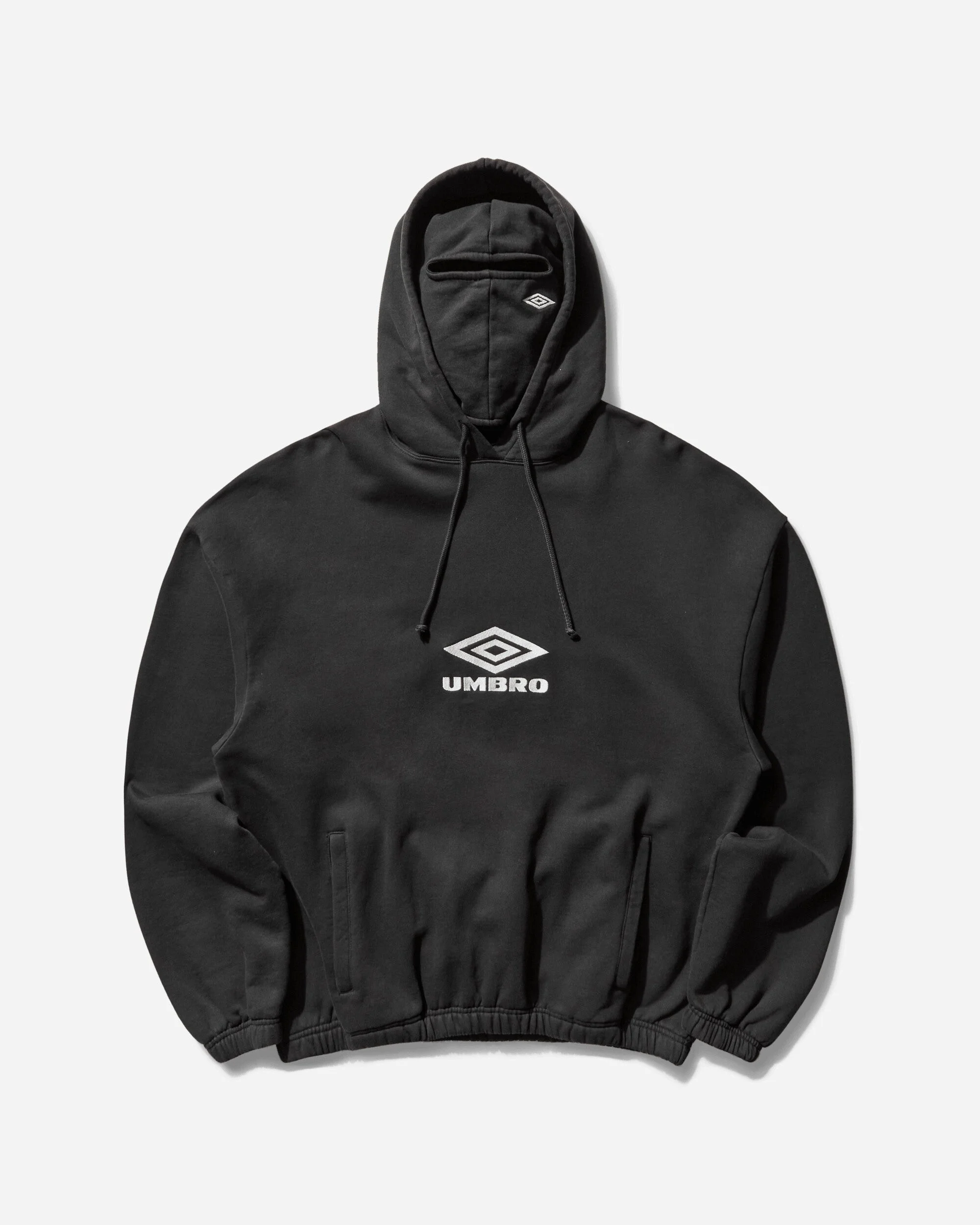 OG Logo Masked Hoodie Washed Black - 1