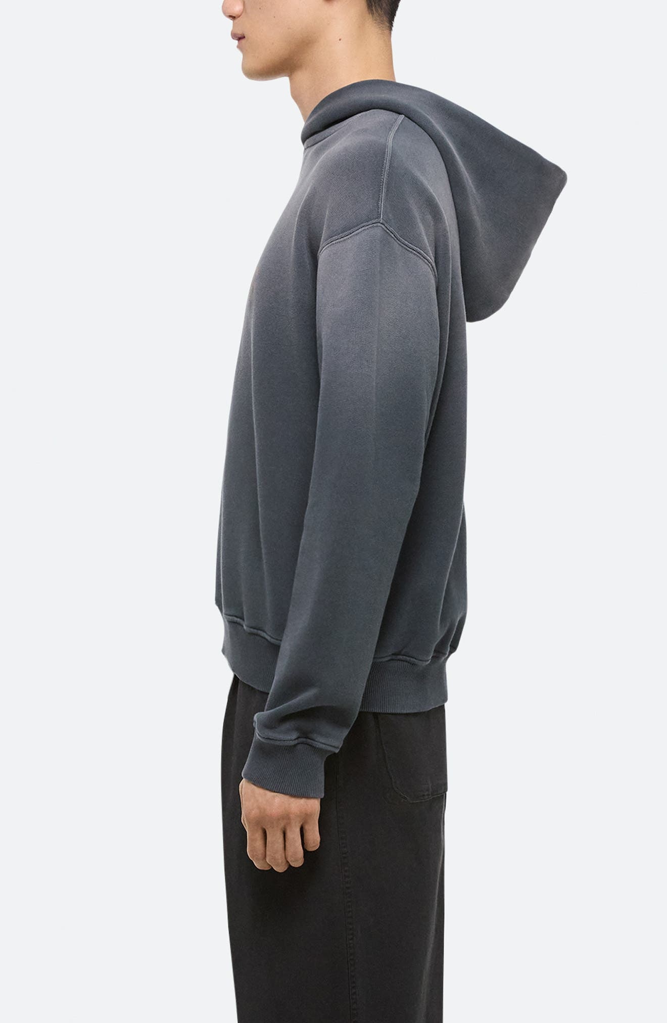 Helmut Lang Lazer Studio Hoodie in Steel Grey at Nordstrom - 3