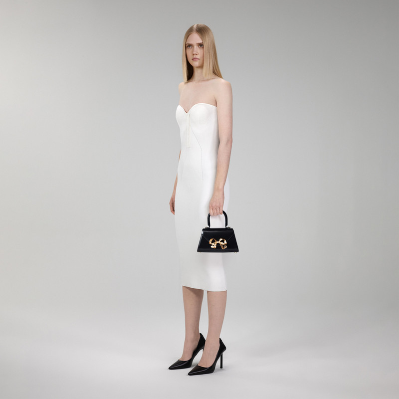 self-portrait Black Bow Mini Envelope Bag outlook