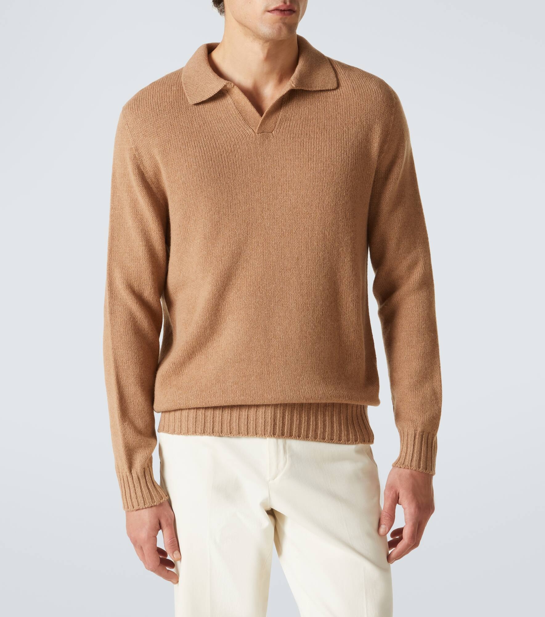 Cashmere polo sweater - 3