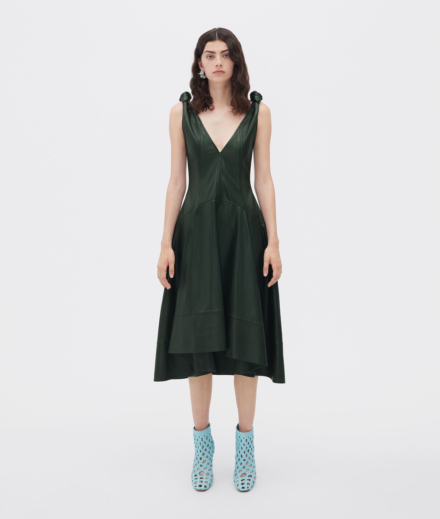 knotted leather dress - 1