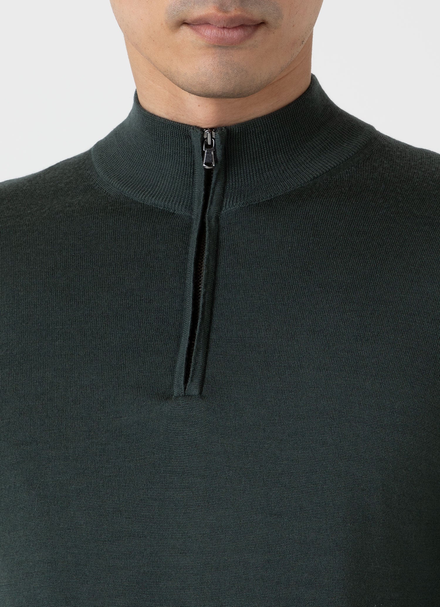 Extra‑Fine Merino Zip Neck - 6