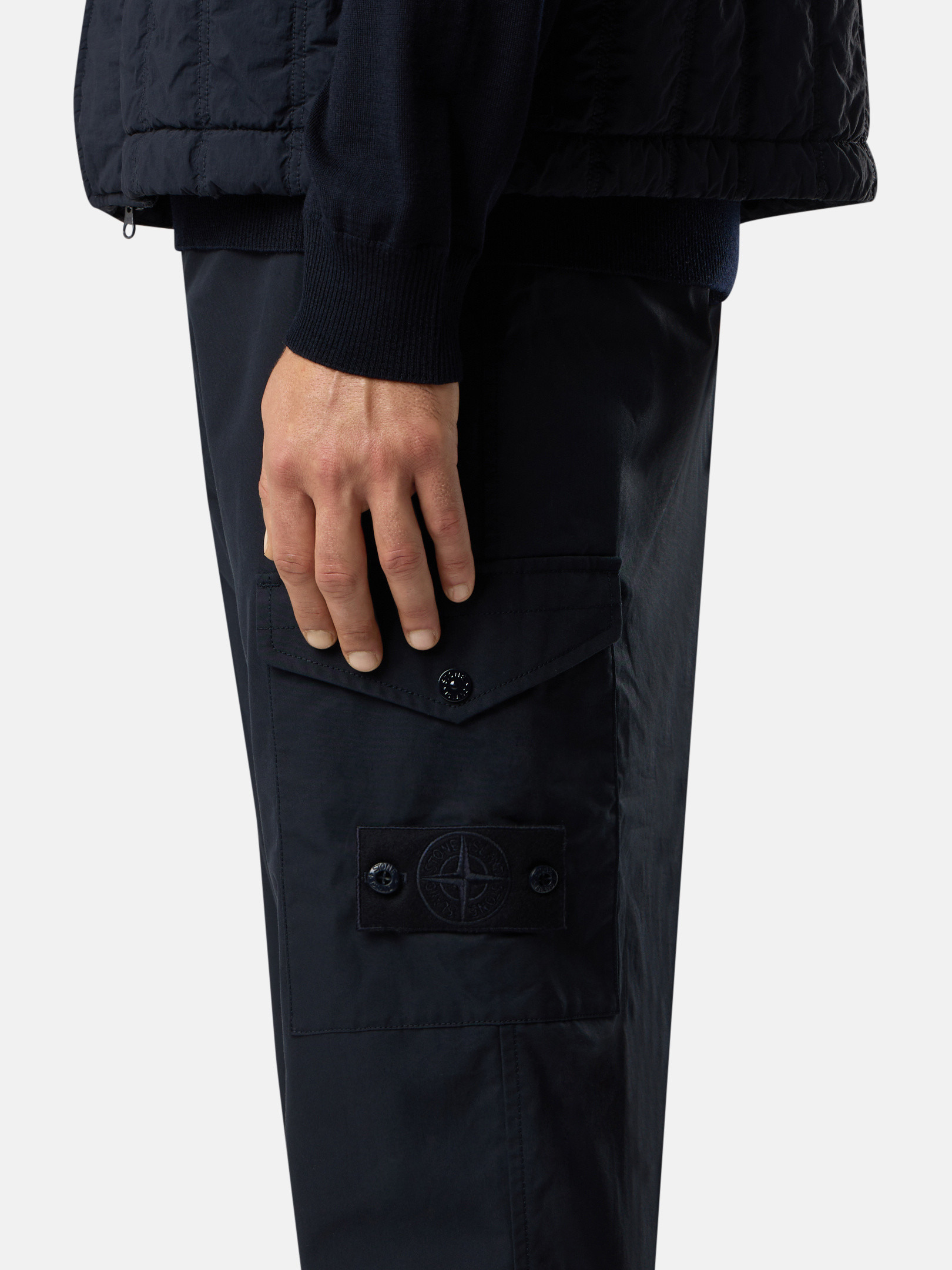 3100047 WEATHERPROOF COTTON CANVAS_STONE ISLAND GHOST - 3