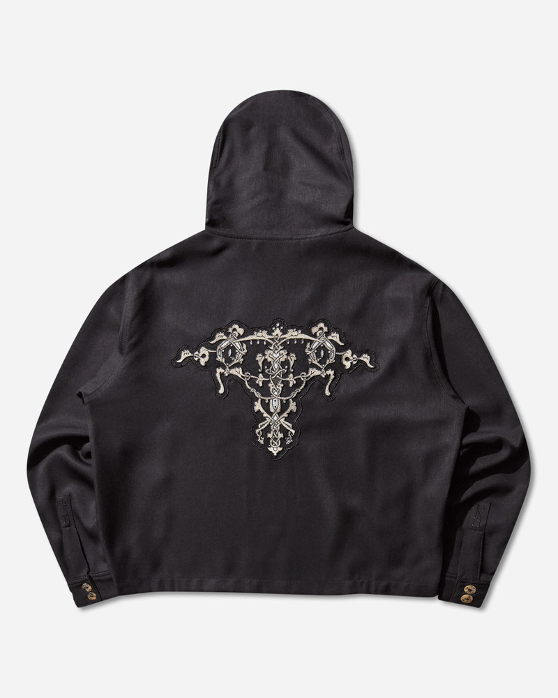 Kiko Kostadinov Men's Slatina Hooded Longsleeve Top Coal Black outlook