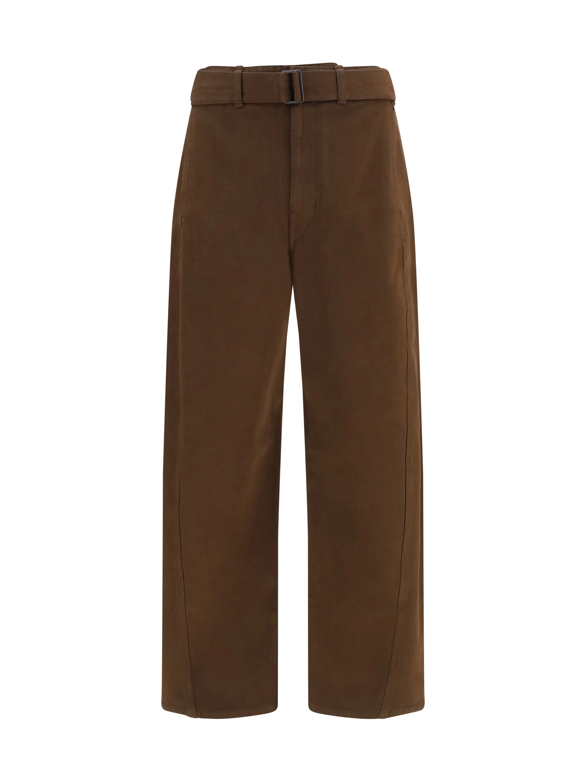 Lemaire Men Heavy Dyed Twill Belted Pants - 1