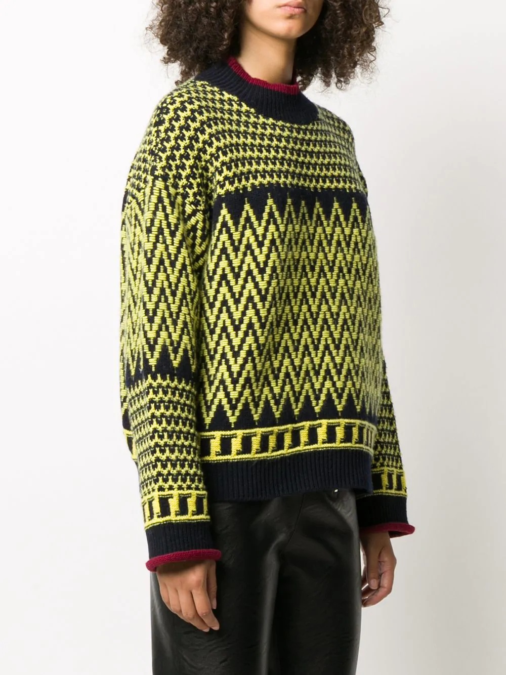 intarsia-knit jumper - 3