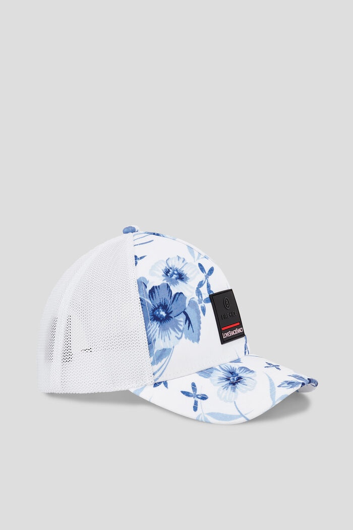 Parker Cap in White/Blue - 1
