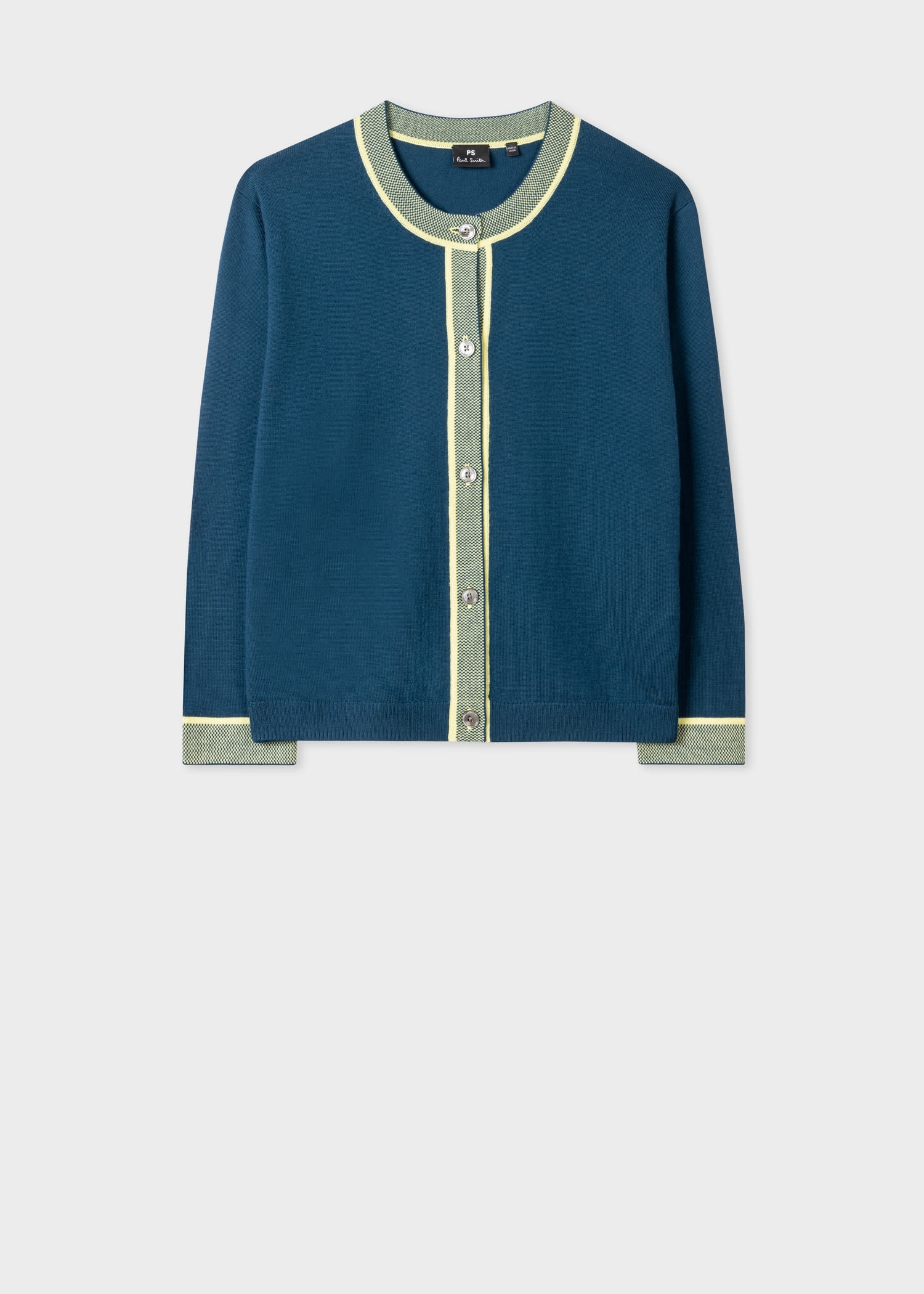 Contrast Trim Cardigan - 1