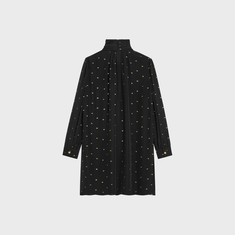 CELINE babydoll dress in silk georgette outlook
