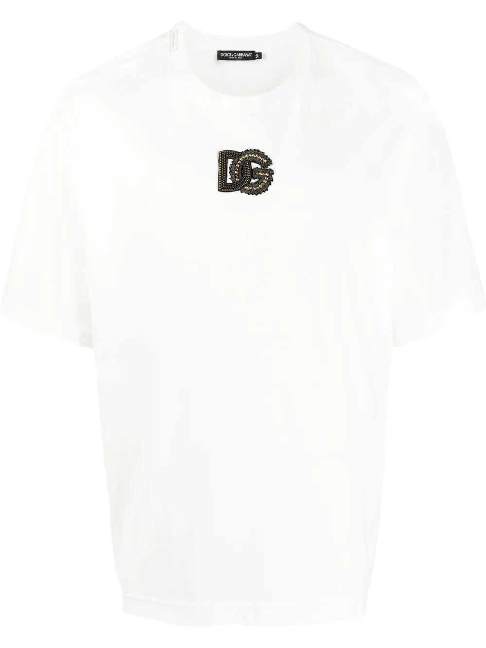 logo-appliqué crew neck T-shirt - 1