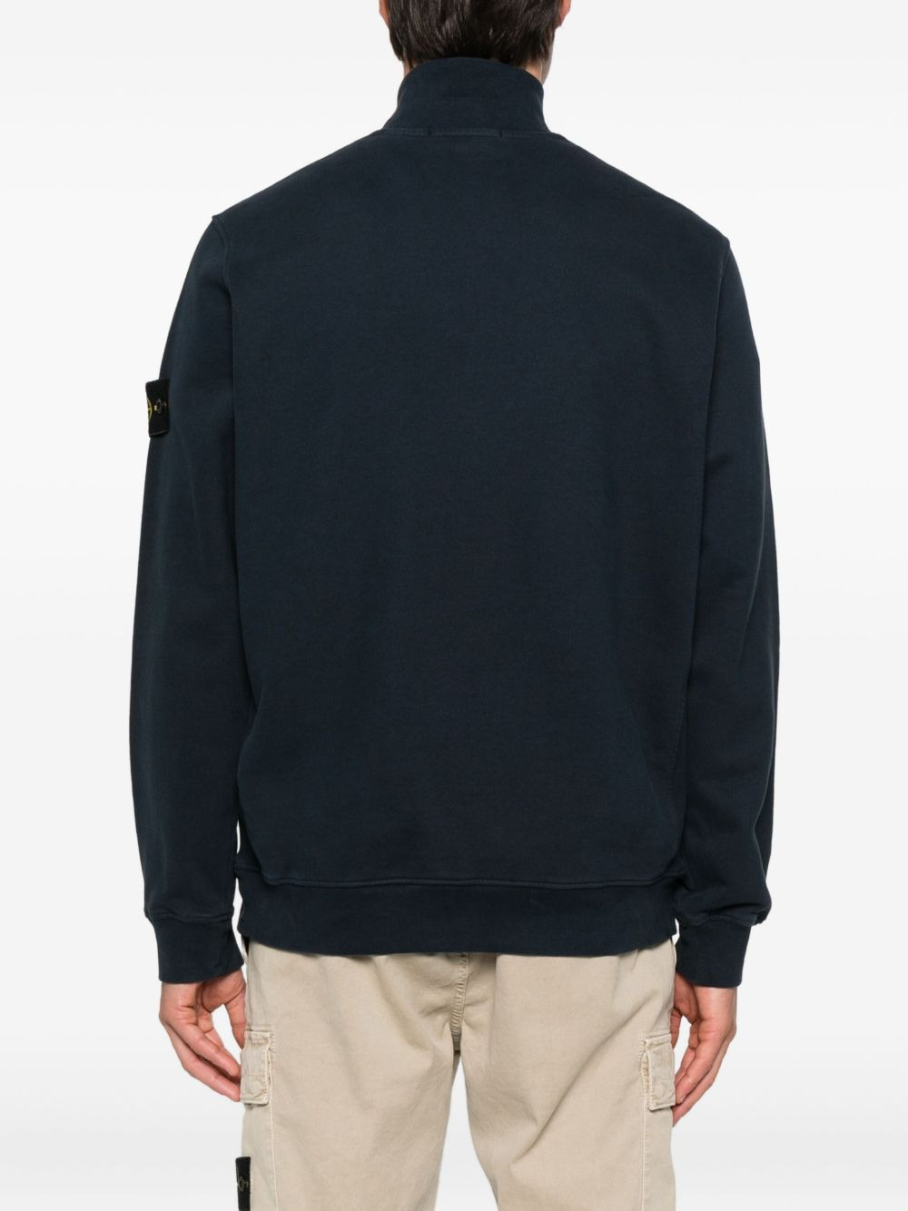 half-zip cotton sweatshirt - 4