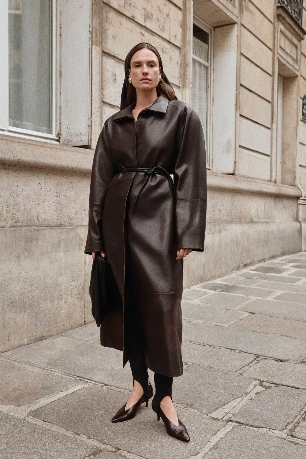 ALEXANDRA | Leather Coat - 1
