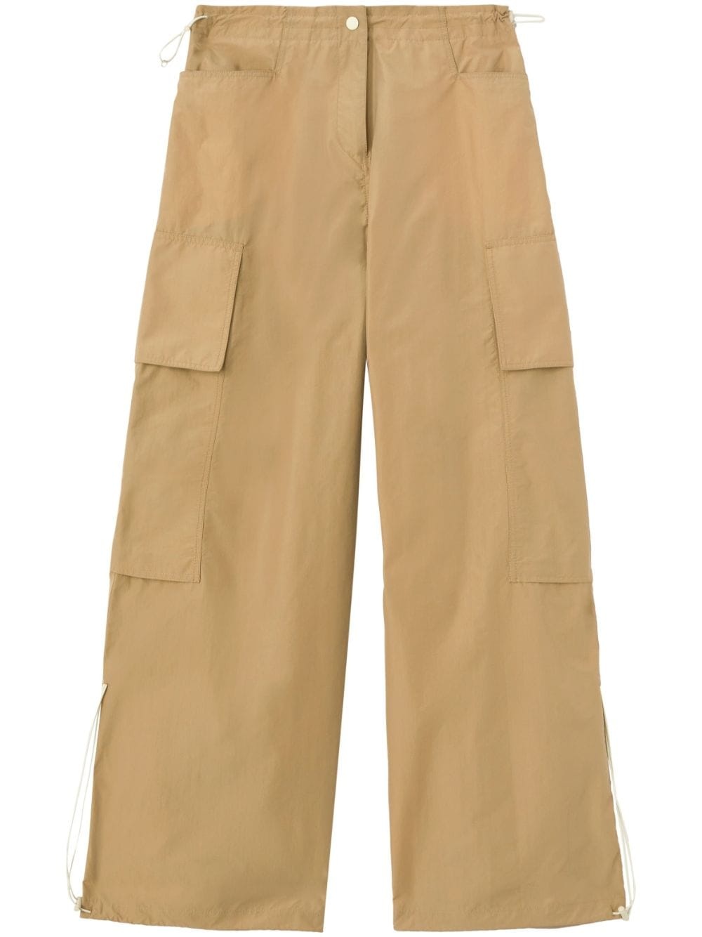 low-rise wide-leg parachute trousers - 1