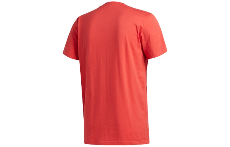 adidas Basketball Sports Round Neck Short Sleeve Red FT8837 - 2