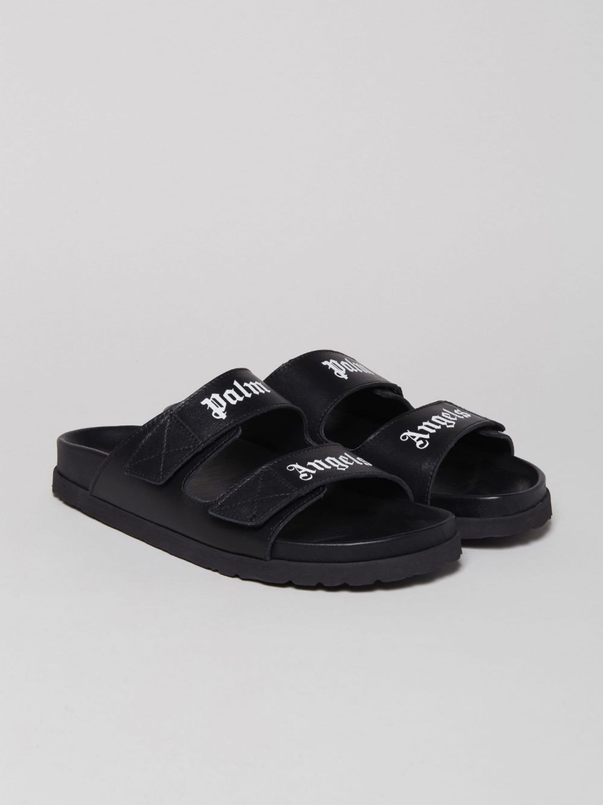 logo-print touch-strap slides - 2