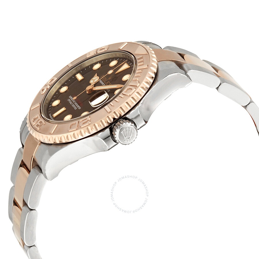 Rolex Yacht-Master Chocolate Dial Steel and 18K Everose Mid-size Oyster Watch 268621CHSO - 2