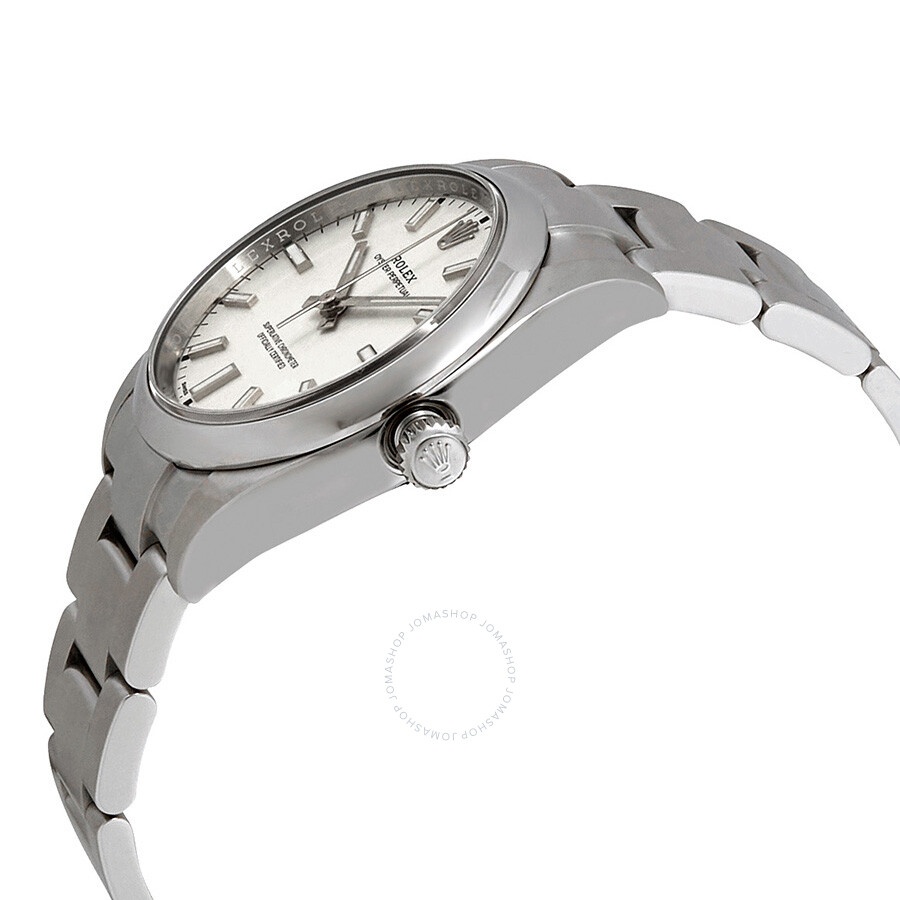 Rolex Oyster Perpetual White Dial Automatic Men's Stainless Steel Oyster Watch 114200WSO - 2
